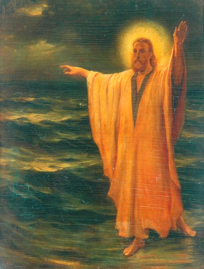 Christus geht auf dem Wasser von Phillip Richard Morris